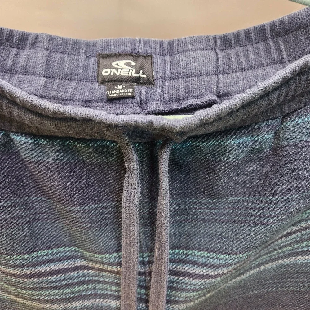 O'Neill Bavaro Stripe Men's Knit Drawstring Shorts Navy Size Medium